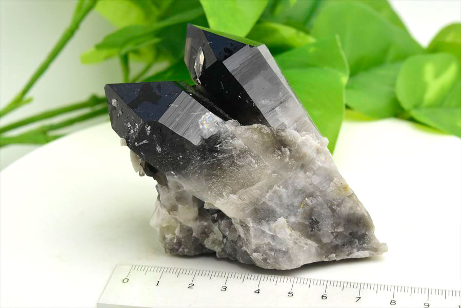 アーカンソー産水晶　アーカンソー産黒水晶　スモーキークォーツ　結晶　原石　浄化　置物　天然石　パワーストーン