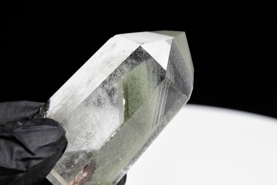 グリーンファントム　六角柱　ポイント　置物　多重ファントム　phantom quartz　天然石　パワーストーン