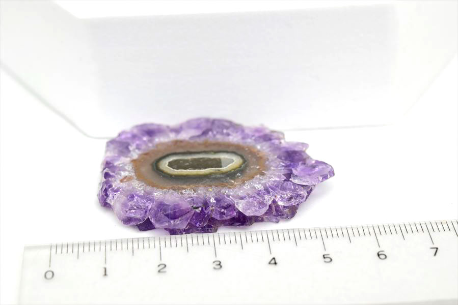 フラワーアメジスト　スライス　スタラクタイト　紫水晶　stalactite amethyst　原石　天然石　パワーストーン