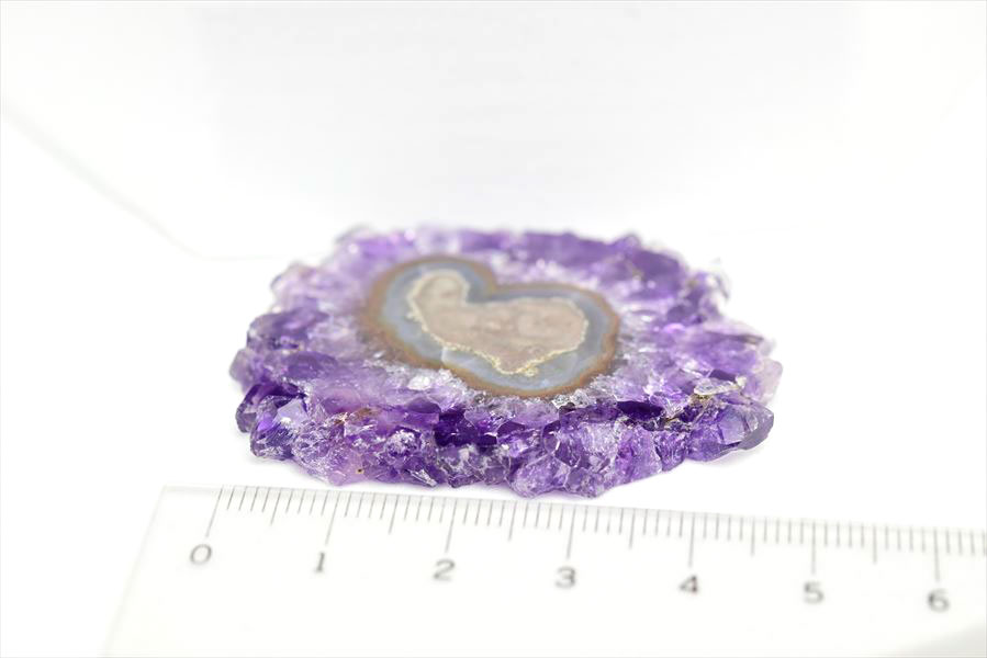 フラワーアメジスト　スライス　スタラクタイト　紫水晶　stalactite amethyst　原石　天然石　パワーストーン