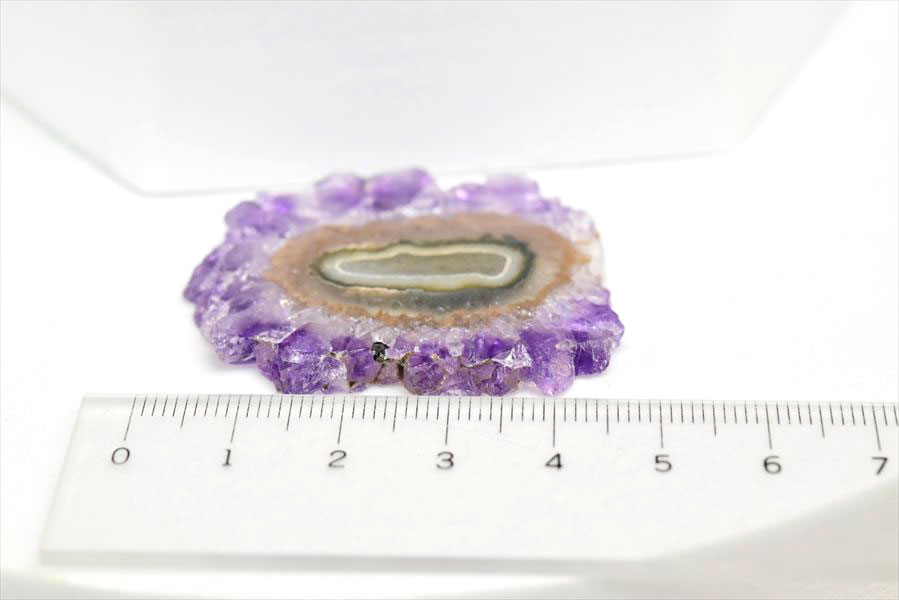 フラワーアメジスト　スライス　スタラクタイト　紫水晶　stalactite amethyst　原石　天然石　パワーストーン