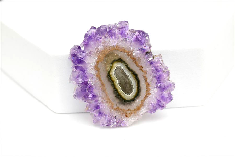 フラワーアメジスト　スライス　スタラクタイト　紫水晶　stalactite amethyst　原石　天然石　パワーストーン