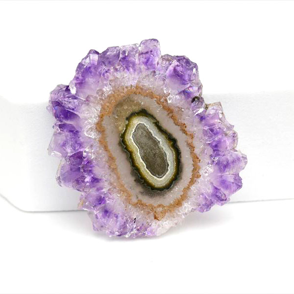 フラワーアメジスト　スライス　スタラクタイト　紫水晶　stalactite amethyst　原石　天然石　パワーストーン