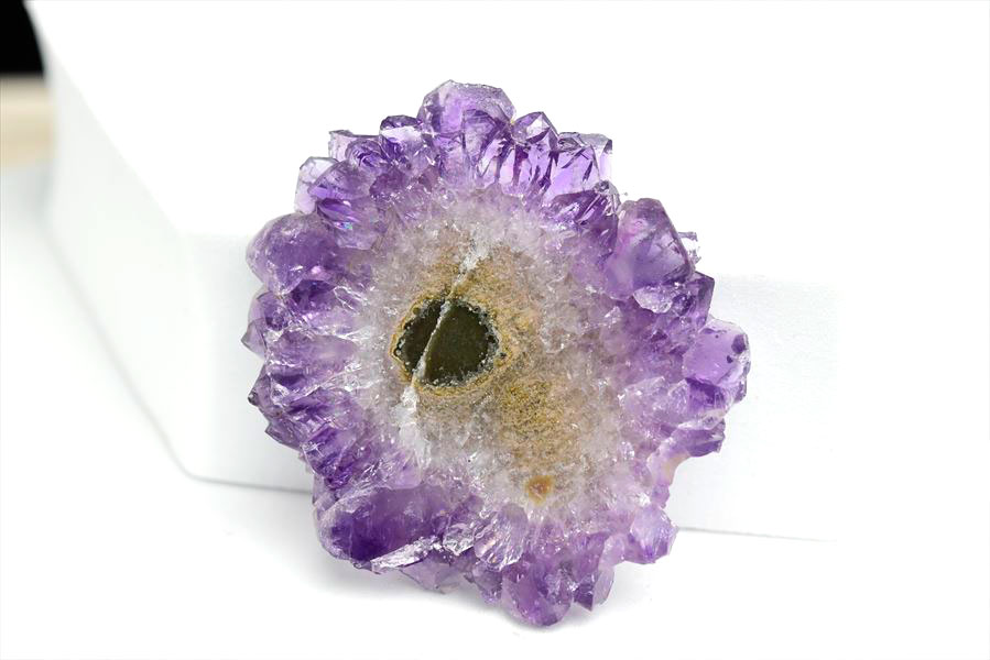 フラワーアメジスト　スライス　スタラクタイト　紫水晶　stalactite amethyst　原石　天然石　パワーストーン