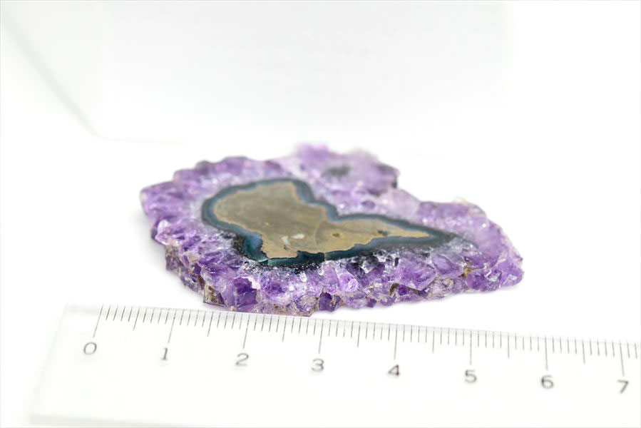 フラワーアメジスト　スライス　スタラクタイト　紫水晶　stalactite amethyst　原石　天然石　パワーストーン