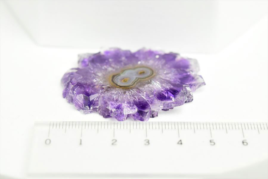 フラワーアメジスト　スライス　スタラクタイト　紫水晶　stalactite amethyst　原石　天然石　パワーストーン