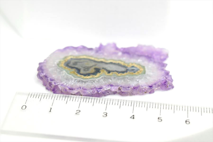 フラワーアメジスト　スライス　スタラクタイト　紫水晶　stalactite amethyst　原石　天然石　パワーストーン