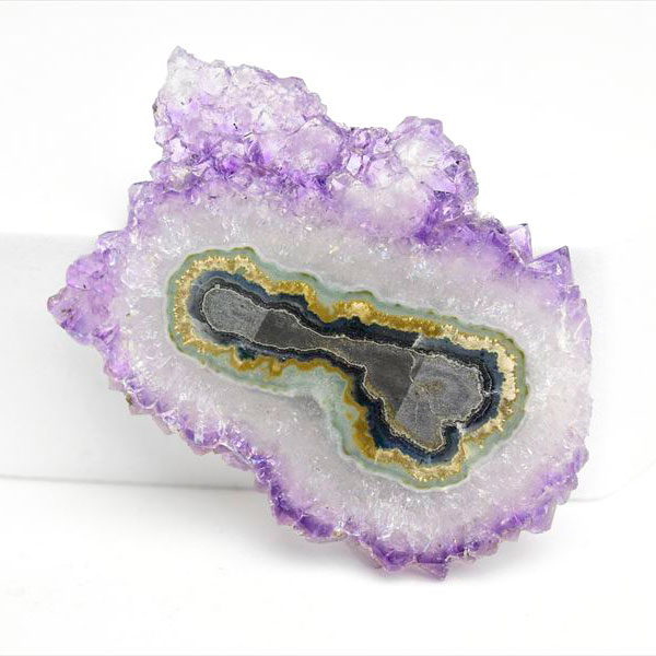 フラワーアメジスト　スライス　スタラクタイト　紫水晶　stalactite amethyst　原石　天然石　パワーストーン