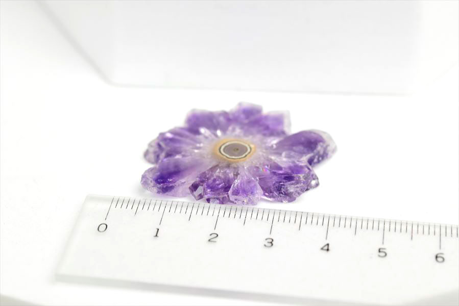 フラワーアメジスト　スライス　スタラクタイト　紫水晶　stalactite amethyst　原石　天然石　パワーストーン