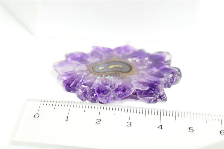 フラワーアメジスト　スライス　スタラクタイト　紫水晶　stalactite amethyst　原石　天然石　パワーストーン