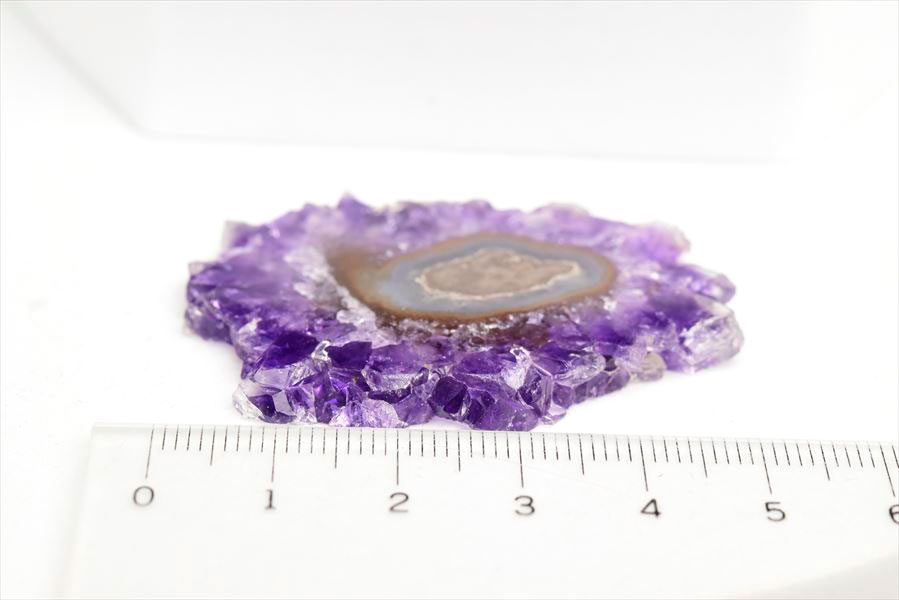 フラワーアメジスト　スライス　スタラクタイト　紫水晶　stalactite amethyst　原石　天然石　パワーストーン