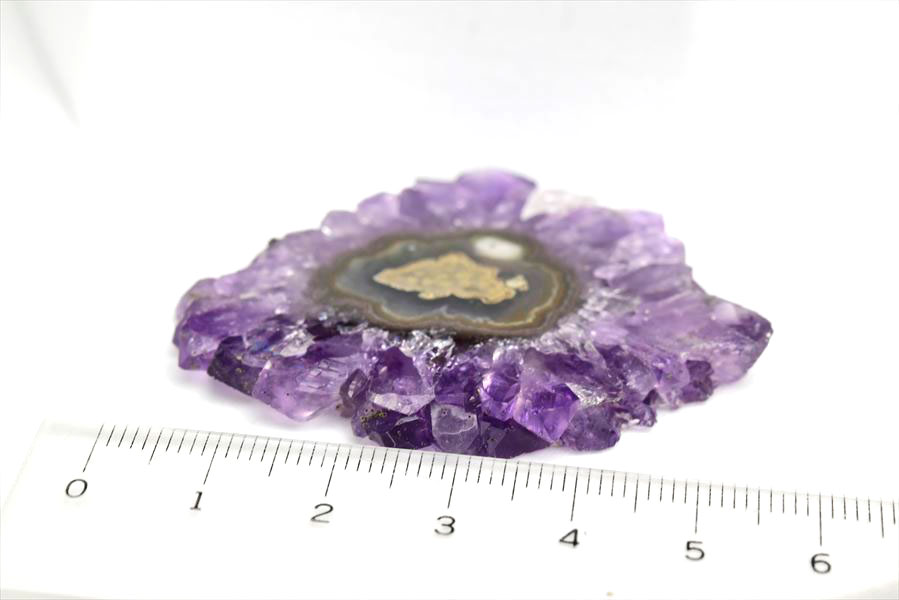 フラワーアメジスト　スライス　スタラクタイト　紫水晶　stalactite amethyst　原石　天然石　パワーストーン