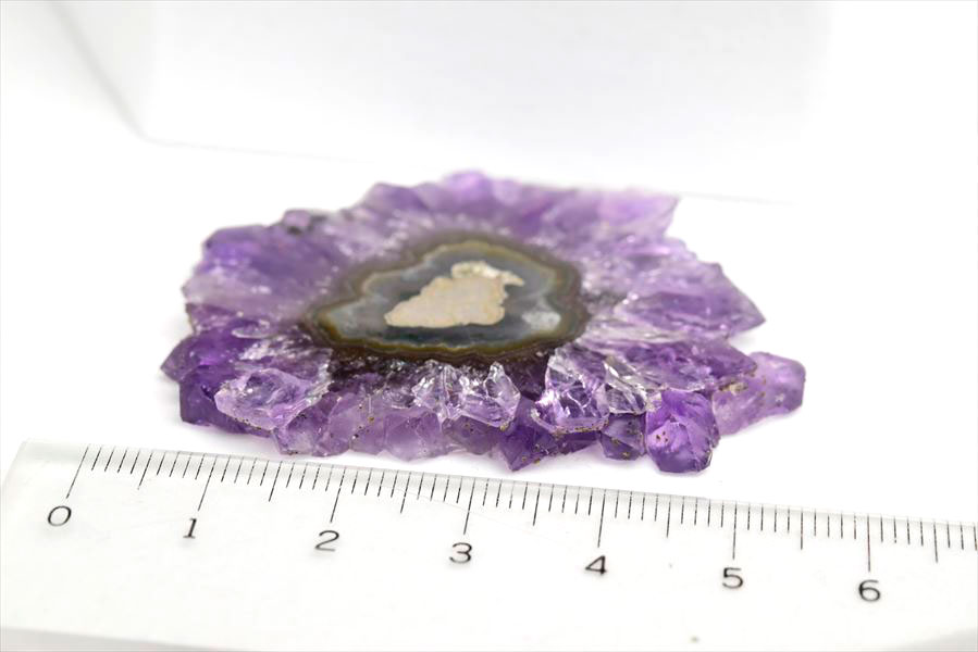 フラワーアメジスト　スライス　スタラクタイト　紫水晶　stalactite amethyst　原石　天然石　パワーストーン