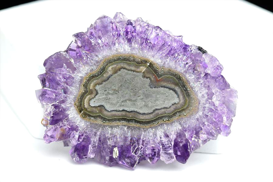 フラワーアメジスト　スライス　スタラクタイト　紫水晶　stalactite amethyst　原石　天然石　パワーストーン