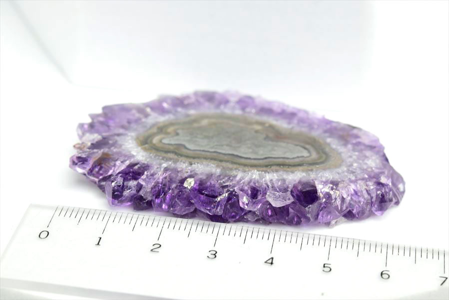 フラワーアメジスト　スライス　スタラクタイト　紫水晶　stalactite amethyst　原石　天然石　パワーストーン