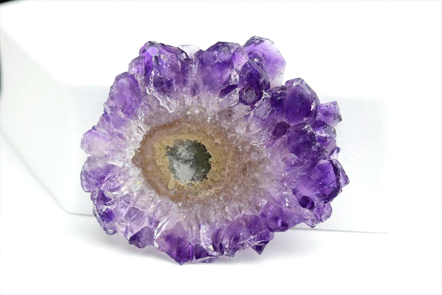 フラワーアメジスト　スライス　スタラクタイト　紫水晶　stalactite amethyst　原石　天然石　パワーストーン