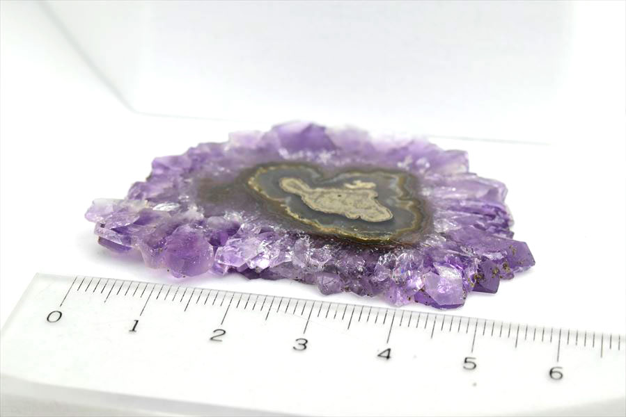 フラワーアメジスト　スライス　スタラクタイト　紫水晶　stalactite amethyst　原石　天然石　パワーストーン