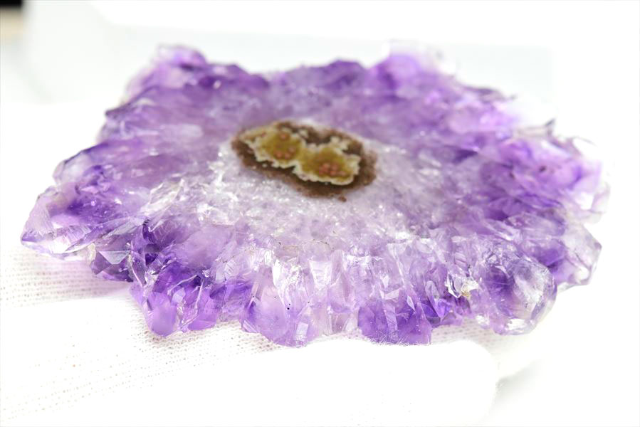 フラワーアメジスト　スライス　スタラクタイト　紫水晶　stalactite amethyst　原石　天然石　パワーストーン