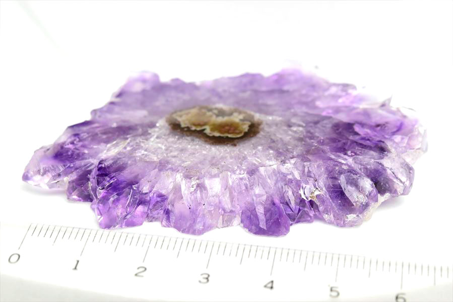 フラワーアメジスト　スライス　スタラクタイト　紫水晶　stalactite amethyst　原石　天然石　パワーストーン