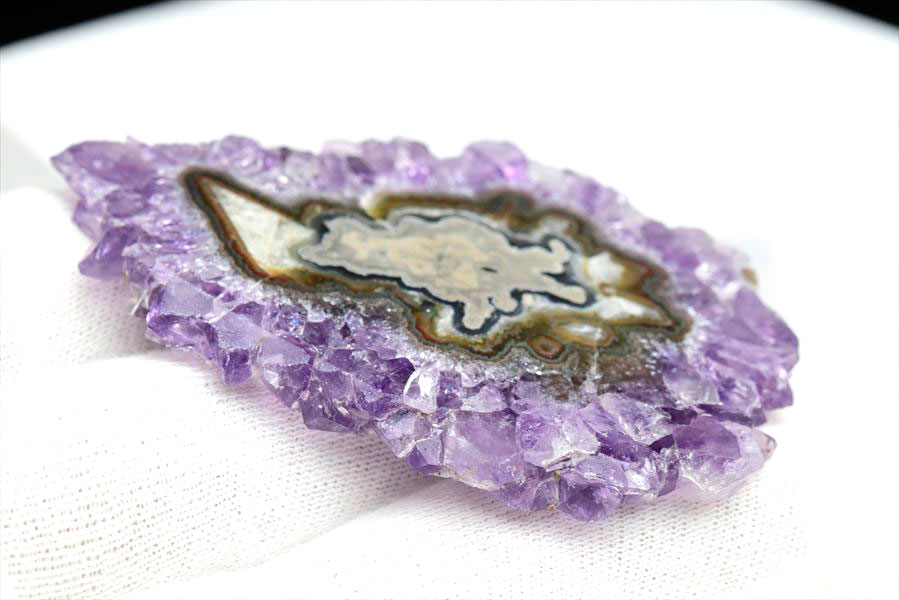 フラワーアメジスト　スライス　スタラクタイト　紫水晶　stalactite amethyst　原石　天然石　パワーストーン