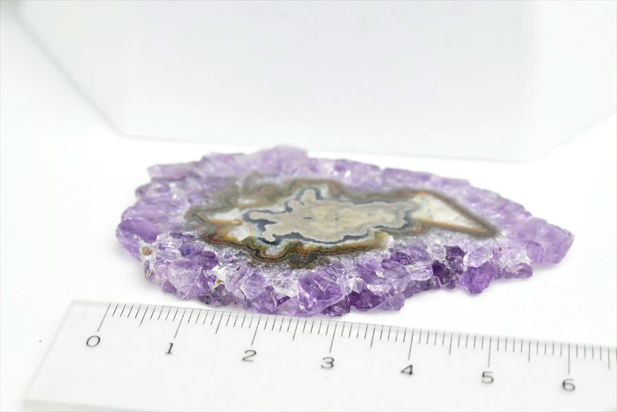 フラワーアメジスト　スライス　スタラクタイト　紫水晶　stalactite amethyst　原石　天然石　パワーストーン