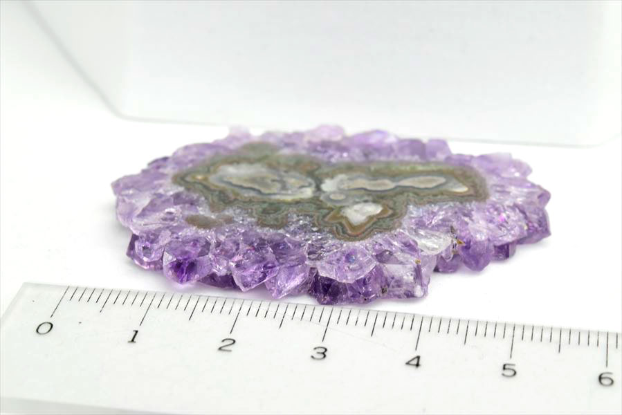 フラワーアメジスト　スライス　スタラクタイト　紫水晶　stalactite amethyst　原石　天然石　パワーストーン