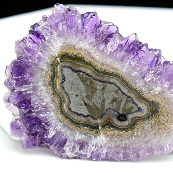 フラワーアメジスト　スライス　スタラクタイト　紫水晶　stalactite amethyst　原石　天然石　パワーストーン