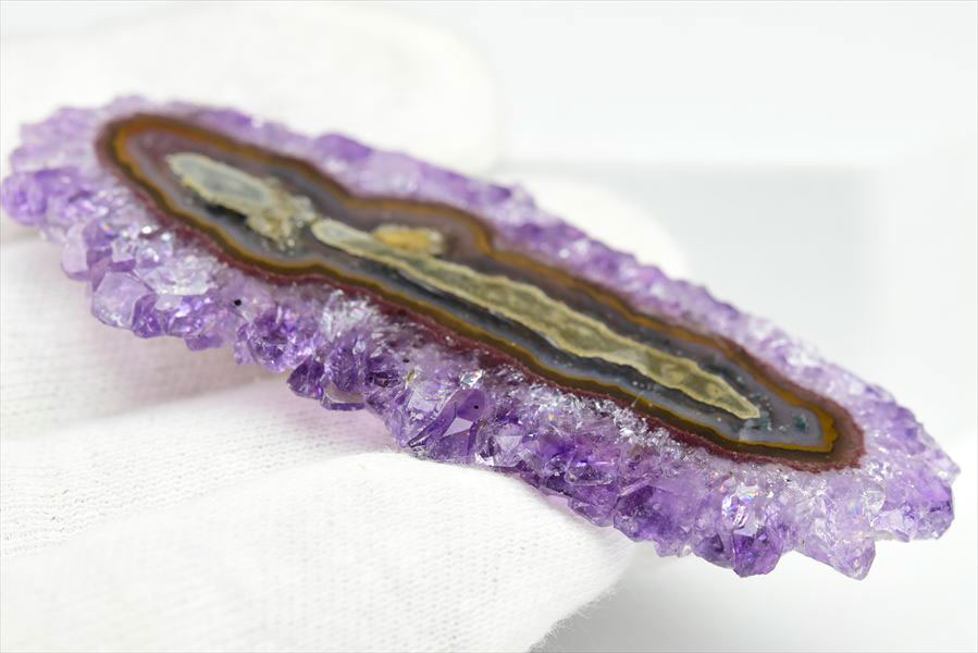 フラワーアメジスト　スライス　スタラクタイト　紫水晶　stalactite amethyst　原石　天然石　パワーストーン