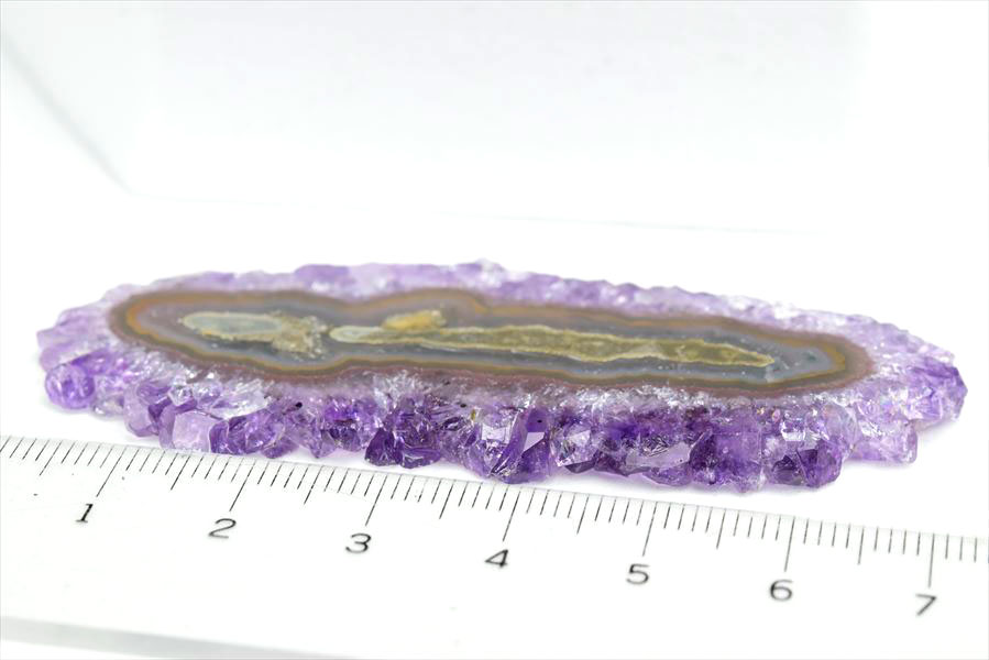 フラワーアメジスト　スライス　スタラクタイト　紫水晶　stalactite amethyst　原石　天然石　パワーストーン