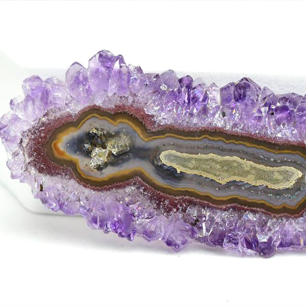 フラワーアメジスト　スライス　スタラクタイト　紫水晶　stalactite amethyst　原石　天然石　パワーストーン