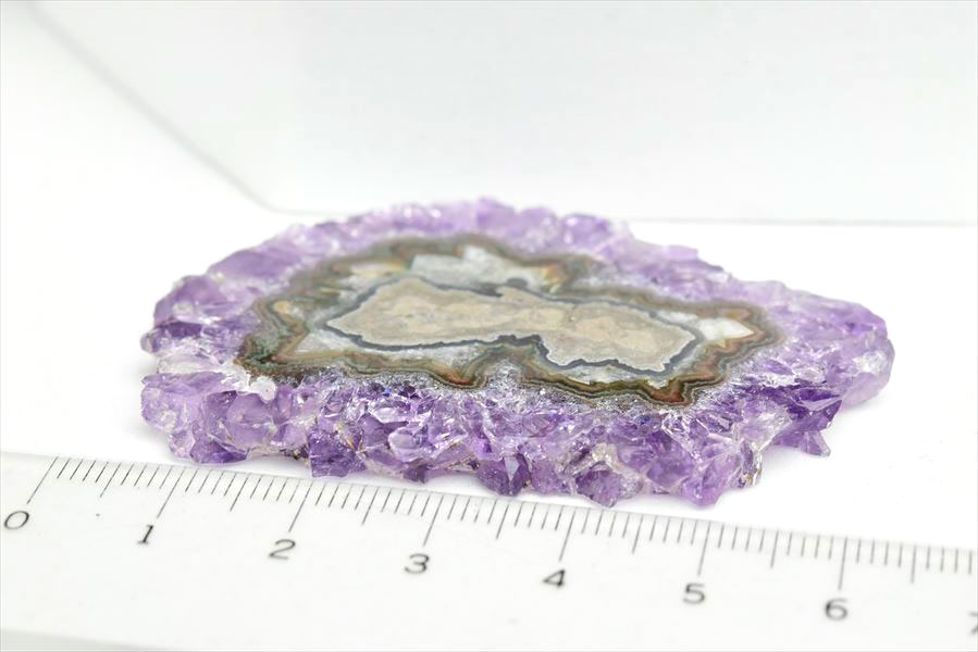 フラワーアメジスト　スライス　スタラクタイト　紫水晶　stalactite amethyst　原石　天然石　パワーストーン