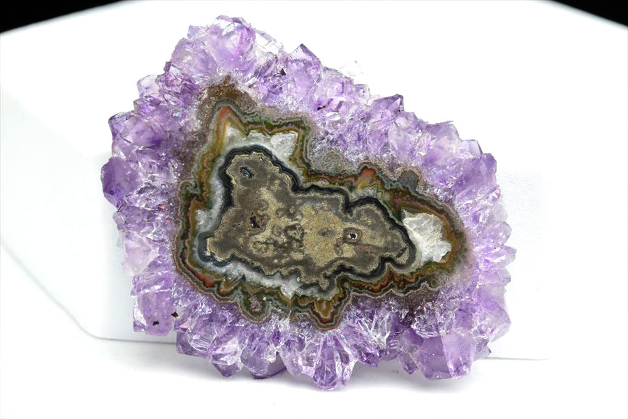 フラワーアメジスト　スライス　スタラクタイト　紫水晶　stalactite amethyst　原石　天然石　パワーストーン