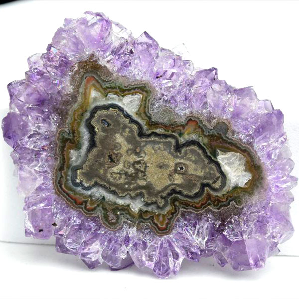 フラワーアメジスト　スライス　スタラクタイト　紫水晶　stalactite amethyst　原石　天然石　パワーストーン