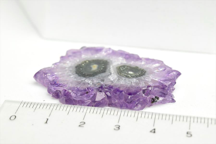 フラワーアメジスト　スライス　スタラクタイト　紫水晶　stalactite amethyst　原石　天然石　パワーストーン