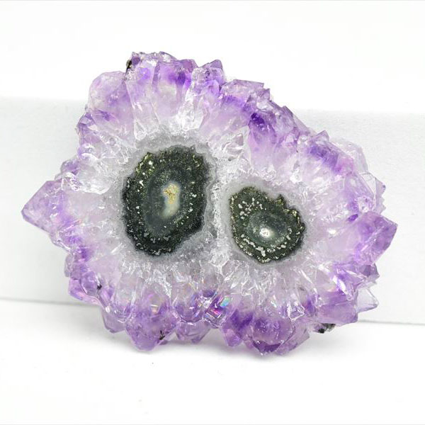 フラワーアメジスト　スライス　スタラクタイト　紫水晶　stalactite amethyst　原石　天然石　パワーストーン