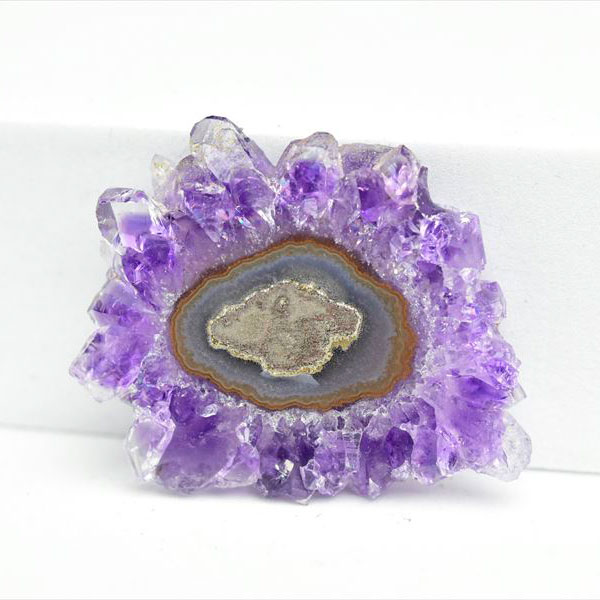 フラワーアメジスト　スライス　スタラクタイト　紫水晶　stalactite amethyst　原石　天然石　パワーストーン