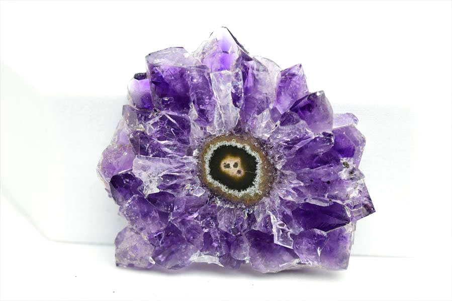 フラワーアメジスト　スライス　スタラクタイト　紫水晶　stalactite amethyst　原石　天然石　パワーストーン