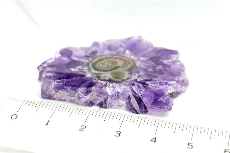 フラワーアメジスト　スライス　スタラクタイト　紫水晶　stalactite amethyst　原石　天然石　パワーストーン