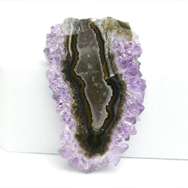 フラワーアメジスト　スライス　スタラクタイト　紫水晶　stalactite amethyst　原石　天然石　パワーストーン