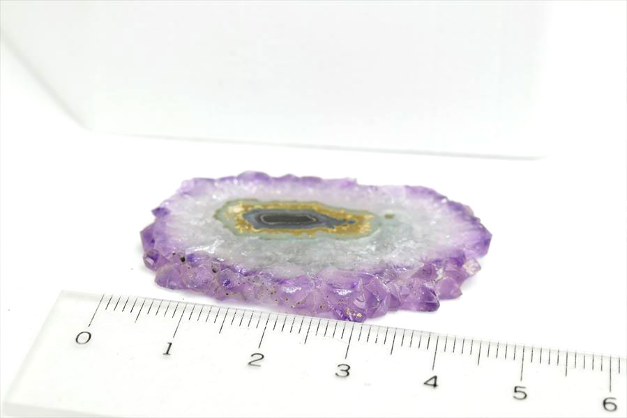 フラワーアメジスト　スライス　スタラクタイト　紫水晶　stalactite amethyst　原石　天然石　パワーストーン