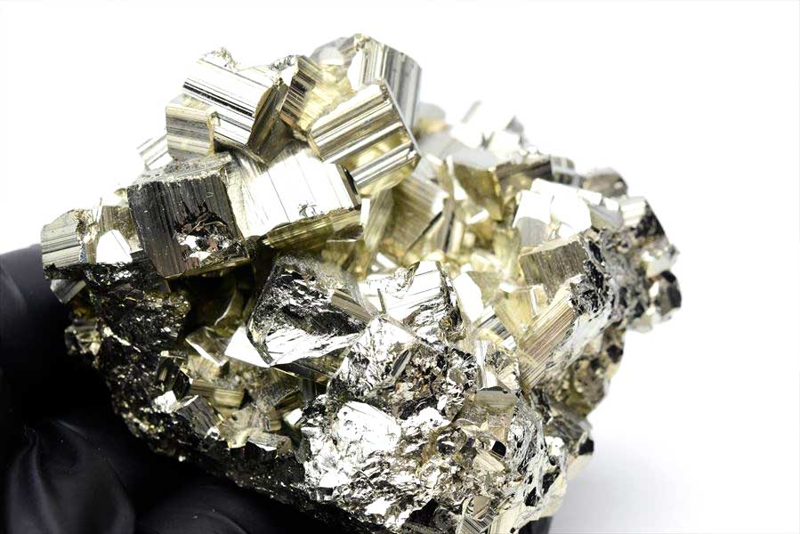 ペルー産　ワンサラ　パイライト　原石　クラスター　黄鉄鉱　Huanzala Huallanca Pyrite　天然石　パワーストーン