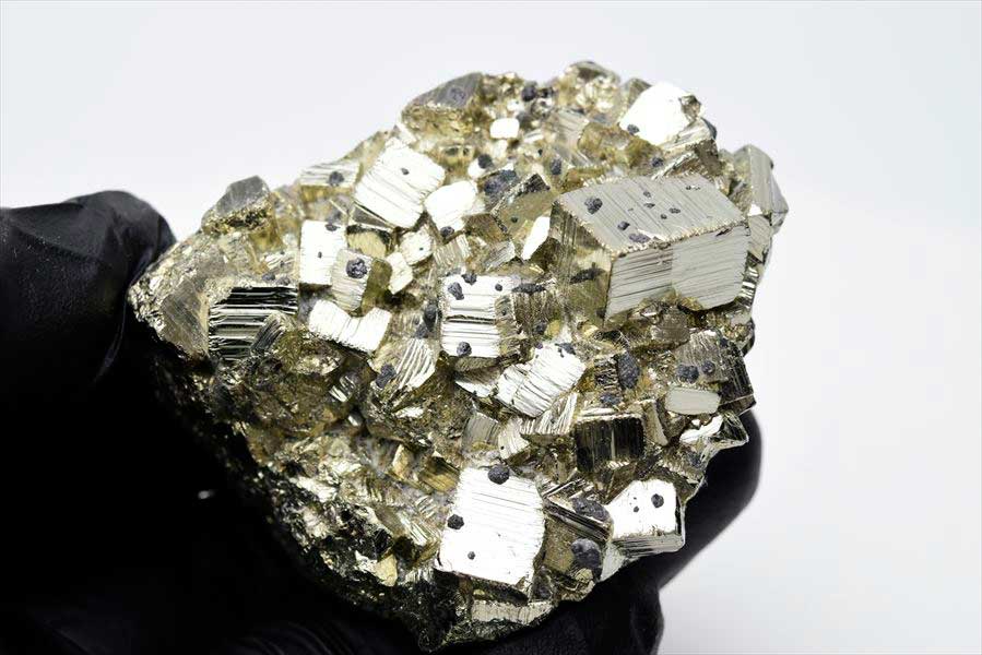 ペルー産　ワンサラ　パイライト　原石　クラスター　黄鉄鉱　Huanzala Huallanca Pyrite　天然石　パワーストーン