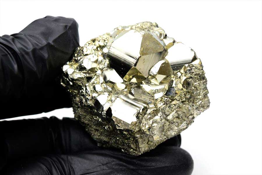 ペルー産　ワンサラ　パイライト　原石　クラスター　黄鉄鉱　Huanzala Huallanca Pyrite　天然石　パワーストーン