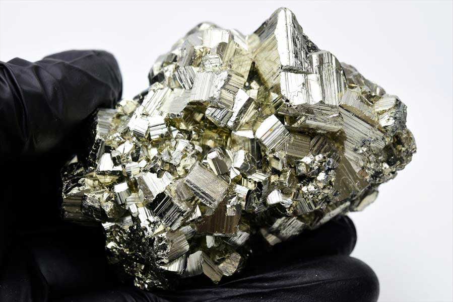 ペルー産　ワンサラ　パイライト　原石　クラスター　黄鉄鉱　Huanzala Huallanca Pyrite　天然石　パワーストーン