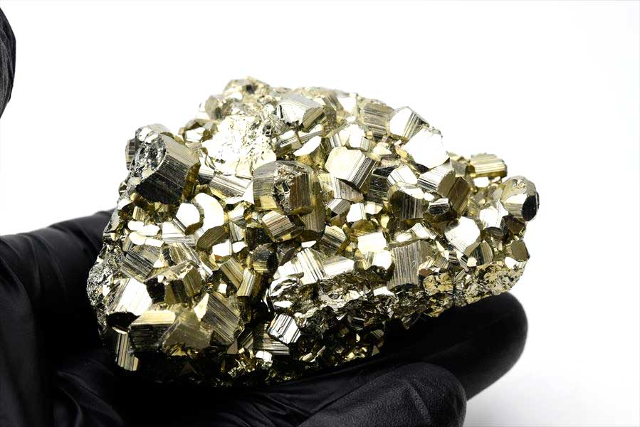 ペルー産　ワンサラ　パイライト　原石　クラスター　黄鉄鉱　Huanzala Huallanca Pyrite　天然石　パワーストーン