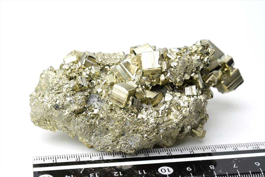 ペルー産　ワンサラ　パイライト　原石　クラスター　黄鉄鉱　Huanzala Huallanca Pyrite　天然石　パワーストーン