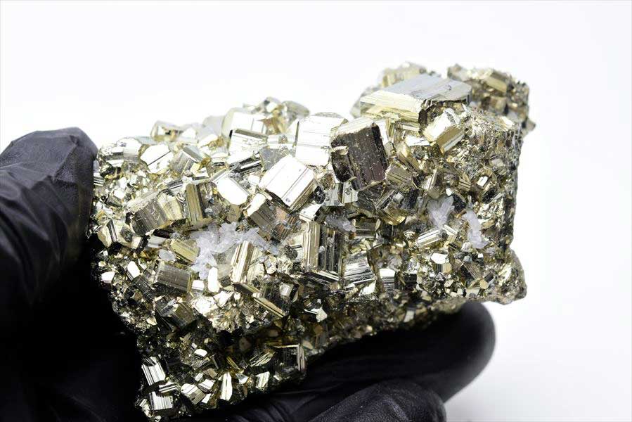 ペルー産　ワンサラ　パイライト　原石　クラスター　黄鉄鉱　Huanzala Huallanca Pyrite　天然石　パワーストーン