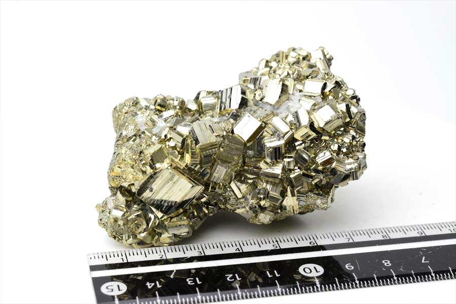 ペルー産　ワンサラ　パイライト　原石　クラスター　黄鉄鉱　Huanzala Huallanca Pyrite　天然石　パワーストーン