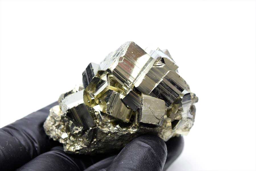 ペルー産　ワンサラ　パイライト　原石　クラスター　黄鉄鉱　Huanzala Huallanca Pyrite　天然石　パワーストーン