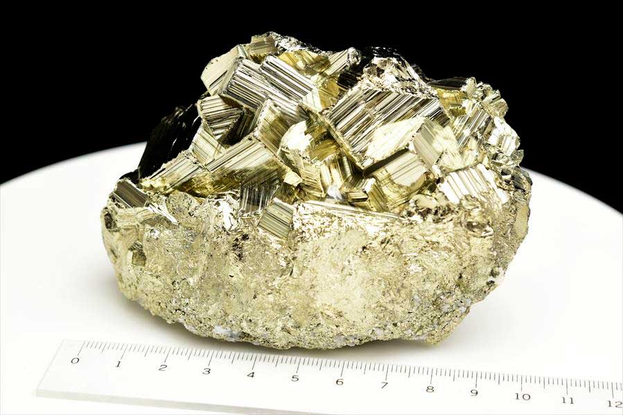 ペルー産　ワンサラ　パイライト　原石　クラスター　黄鉄鉱　Huanzala Huallanca Pyrite　天然石　パワーストーン